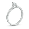 Thumbnail Image 2 of 0.37 CT. T.W. Marquise Diamond Hidden Frame Engagement Ring in 10K White Gold
