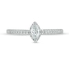 Thumbnail Image 3 of 0.37 CT. T.W. Marquise Diamond Hidden Frame Engagement Ring in 10K White Gold