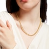 Thumbnail Image 2 of 5.7mm Cuban Curb Chain Necklace in Hollow 10K Gold - 20"