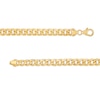 Thumbnail Image 4 of 5.7mm Cuban Curb Chain Necklace in Hollow 10K Gold - 20"