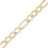 Thumbnail Image 1 of 6.5mm Figaro Chain Bracelet in Hollow 10K Gold - 8.5"
