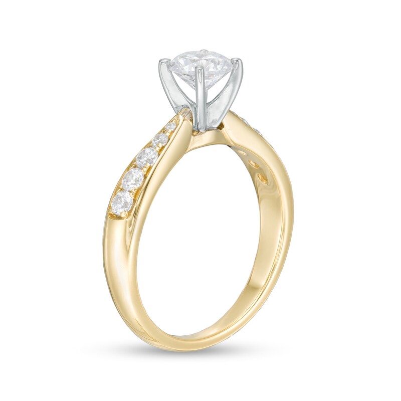 Main Image 3 of 1.00 CT. T.W. Diamond Engagement Ring in 14K Gold