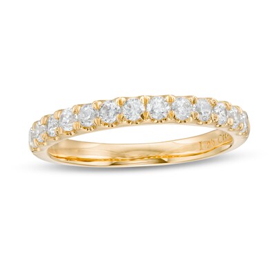 0.50 CT. T.W. Certified Lab-Created Diamond Anniversary Band in 14K Gold (F/SI2)