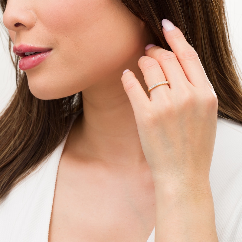 Main Image 2 of 0.50 CT. T.W. Certified Lab-Grown Diamond Anniversary Band in 14K Gold (F/SI2)