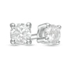 Thumbnail Image 0 of 0.20 CT. T.W. Diamond Solitaire Stud Earrings in Sterling Silver (J/I3)