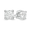 Thumbnail Image 1 of 0.20 CT. T.W. Diamond Solitaire Stud Earrings in Sterling Silver (J/I3)
