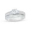 Thumbnail Image 1 of 1.20 CT. T.W. Diamond Bridal Set in 14K White Gold