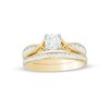 Thumbnail Image 1 of 0.95 CT. T.W. Diamond Crossover Bridal Set in 14K Gold