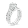 Thumbnail Image 3 of 2.00 CT. T.W. Certified Canadian Diamond Cushion Frame Bridal Set in 14K White Gold (I/I2)