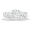 Thumbnail Image 4 of 2.00 CT. T.W. Certified Canadian Diamond Cushion Frame Bridal Set in 14K White Gold (I/I2)