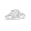 Thumbnail Image 1 of 0.33 CT. T.W. Composite Diamond Frame Engagement Ring in 10K White Gold