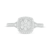 Thumbnail Image 3 of 0.33 CT. T.W. Composite Diamond Frame Engagement Ring in 10K White Gold
