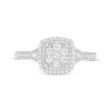 Thumbnail Image 4 of 0.33 CT. T.W. Composite Diamond Frame Engagement Ring in 10K White Gold