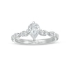 Thumbnail Image 0 of 1.00 CT. T.W. Certified Pear-Shaped Diamond Engagement Ring in 14K White Gold (I/I1)