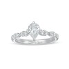 1.00 CT. T.W. Certified Pear-Shaped Diamond Engagement Ring in 14K White Gold (I/I1)