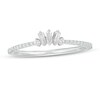 Thumbnail Image 0 of 0.20 CT. T.W. Baguette and Round Diamond Contour Wedding Band in 14K White Gold