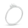 Thumbnail Image 2 of 0.20 CT. T.W. Baguette and Round Diamond Contour Wedding Band in 14K White Gold