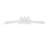 0.20 CT. T.W. Baguette and Round Diamond Contour Wedding Band in 14K White Gold