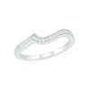Thumbnail Image 7 of Oval Amethyst and White Lab-Created Sapphire Bypass Bridal Set in Sterling Silver