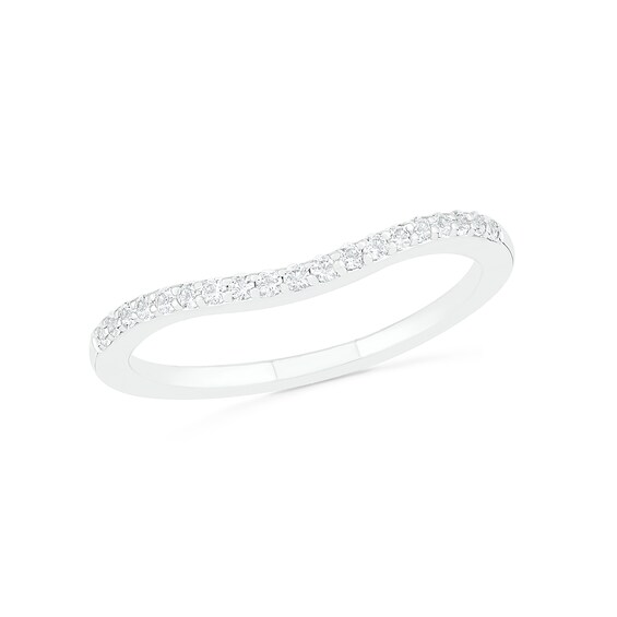 Pear-Shaped Lab-Created Emerald and White Sapphire Geometric Curve Split Shank Bridal Set in Sterling Silver
