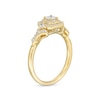 Thumbnail Image 2 of 0.30 CT. T.W. Princess-Cut Diamond Double Frame Engagement Ring in 14K Gold