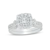 Thumbnail Image 0 of 0.70 CT. T.W. Princess-Cut Diamond Frame Bridal Set in 14K White Gold