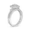 Thumbnail Image 2 of 0.70 CT. T.W. Princess-Cut Diamond Frame Bridal Set in 14K White Gold