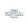 Thumbnail Image 3 of 0.70 CT. T.W. Princess-Cut Diamond Frame Bridal Set in 14K White Gold