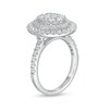 Thumbnail Image 3 of 1.45 CT. T.W. Princess-Cut and Round Composite Diamond Engagement Ring in 14K White Gold