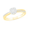 Thumbnail Image 4 of 0.29 CT. T.W. Composite Diamond Bridal Set in 10K Gold