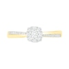 Thumbnail Image 5 of 0.29 CT. T.W. Composite Diamond Bridal Set in 10K Gold