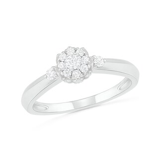 0.29 CT. T.W. Composite Diamond Bridal Set in 10K White Gold