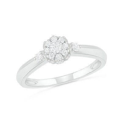 0.29 CT. T.W. Composite Diamond Bridal Set in 10K White Gold