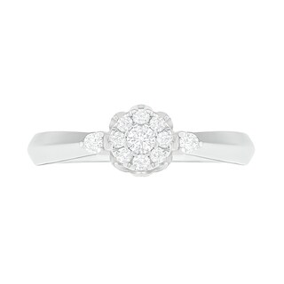 0.29 CT. T.W. Composite Diamond Bridal Set in 10K White Gold