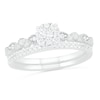 Thumbnail Image 1 of 0.37 CT. T.W. Composite Diamond Vintage-Style Bridal Set in 10K White Gold