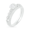 Thumbnail Image 2 of 0.37 CT. T.W. Composite Diamond Vintage-Style Bridal Set in 10K White Gold