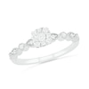 Thumbnail Image 4 of 0.37 CT. T.W. Composite Diamond Vintage-Style Bridal Set in 10K White Gold