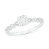 Thumbnail Image 3 of 0.37 CT. T.W. Composite Diamond Vintage-Style Bridal Set in 10K White Gold