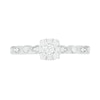 Thumbnail Image 4 of 0.37 CT. T.W. Composite Diamond Vintage-Style Bridal Set in 10K White Gold