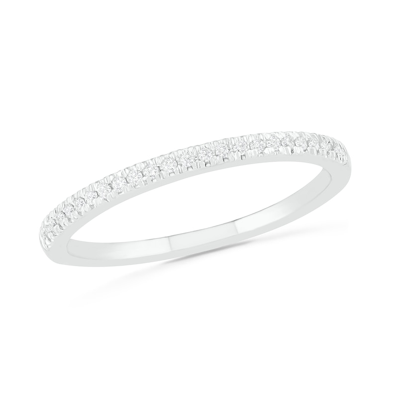 Main Image 7 of 0.37 CT. T.W. Composite Diamond Vintage-Style Bridal Set in 10K White Gold
