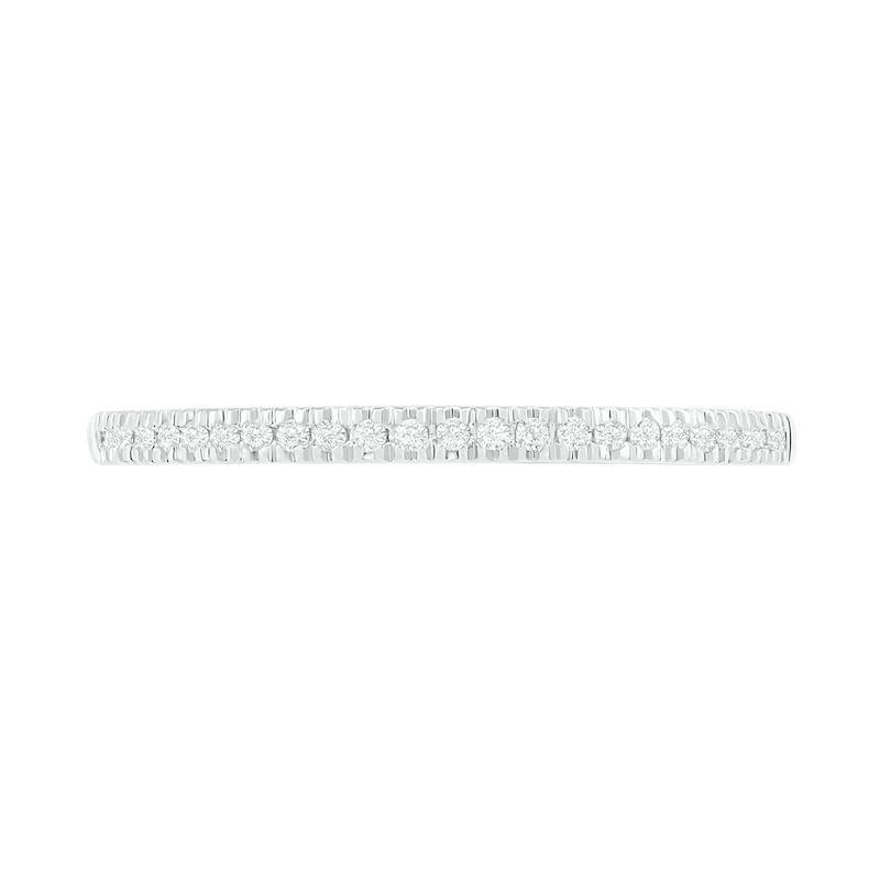 Main Image 8 of 0.37 CT. T.W. Composite Diamond Vintage-Style Bridal Set in 10K White Gold