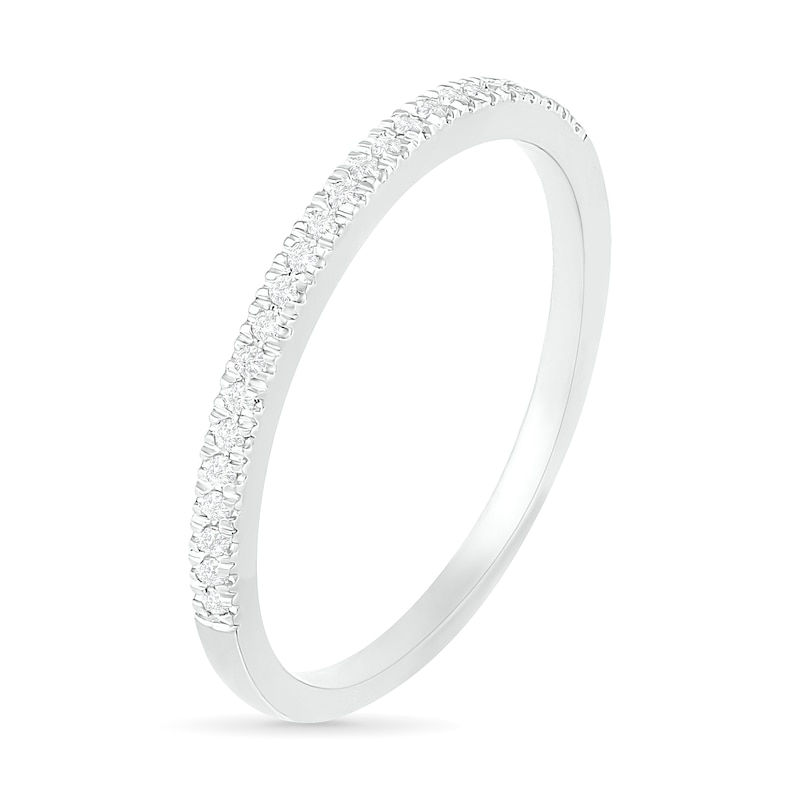 Main Image 9 of 0.37 CT. T.W. Composite Diamond Vintage-Style Bridal Set in 10K White Gold