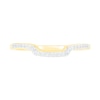 Thumbnail Image 8 of 0.37 CT. T.W. Composite Diamond Square Frame Split Shank Bridal Set in 10K Gold