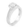 Thumbnail Image 1 of 0.29 CT. T.W. Composite Diamond Cushion Frame Bridal Set in 10K White Gold