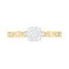 Thumbnail Image 5 of 0.37 CT. T.W. Composite Diamond Vintage-Style Alternating Bridal Set in 10K Gold