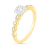 Thumbnail Image 6 of 0.37 CT. T.W. Composite Diamond Vintage-Style Alternating Bridal Set in 10K Gold