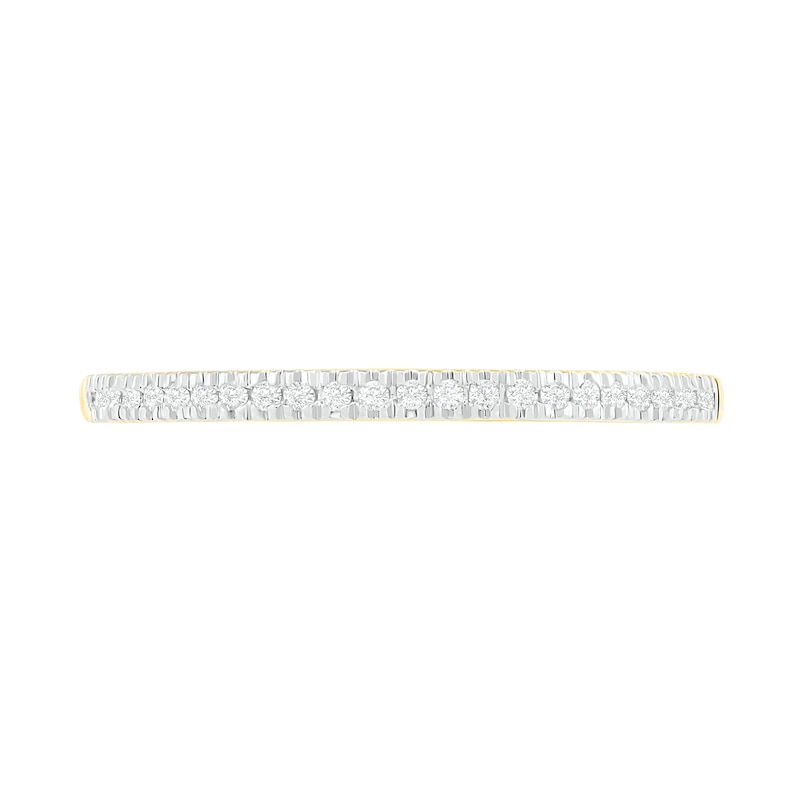 Main Image 8 of 0.37 CT. T.W. Composite Diamond Vintage-Style Alternating Bridal Set in 10K Gold