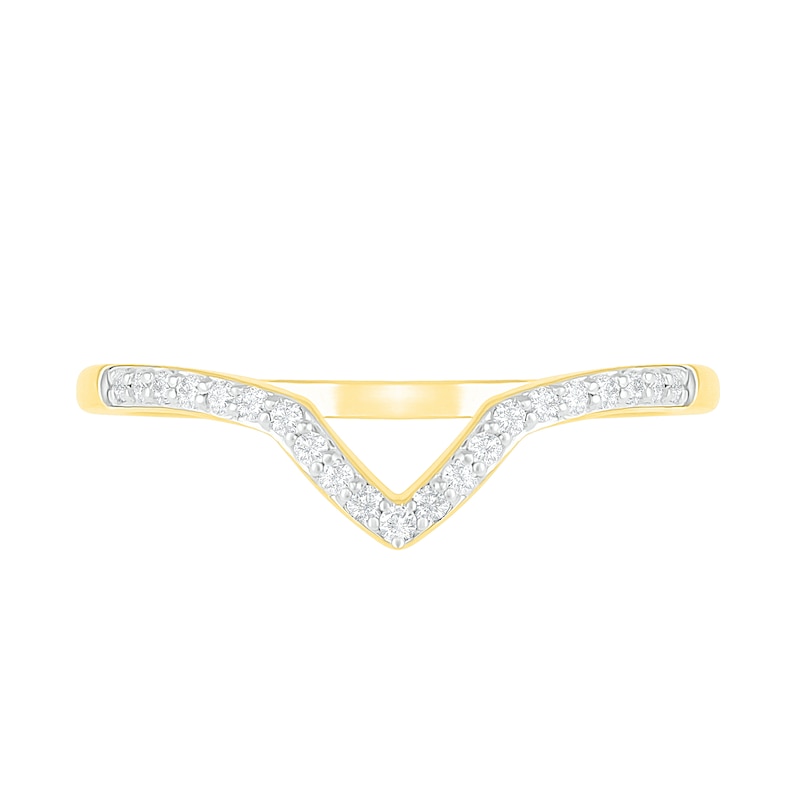 Main Image 8 of 0.29 CT. T.W. Composite Diamond Marquise Frame Sunburst Bridal Set in 10K Gold