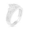 Thumbnail Image 2 of 0.29 CT. T.W. Composite Diamond Marquise Vintage-Style Bridal Set in 10K White Gold