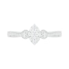 Thumbnail Image 5 of 0.29 CT. T.W. Composite Diamond Marquise Vintage-Style Bridal Set in 10K White Gold